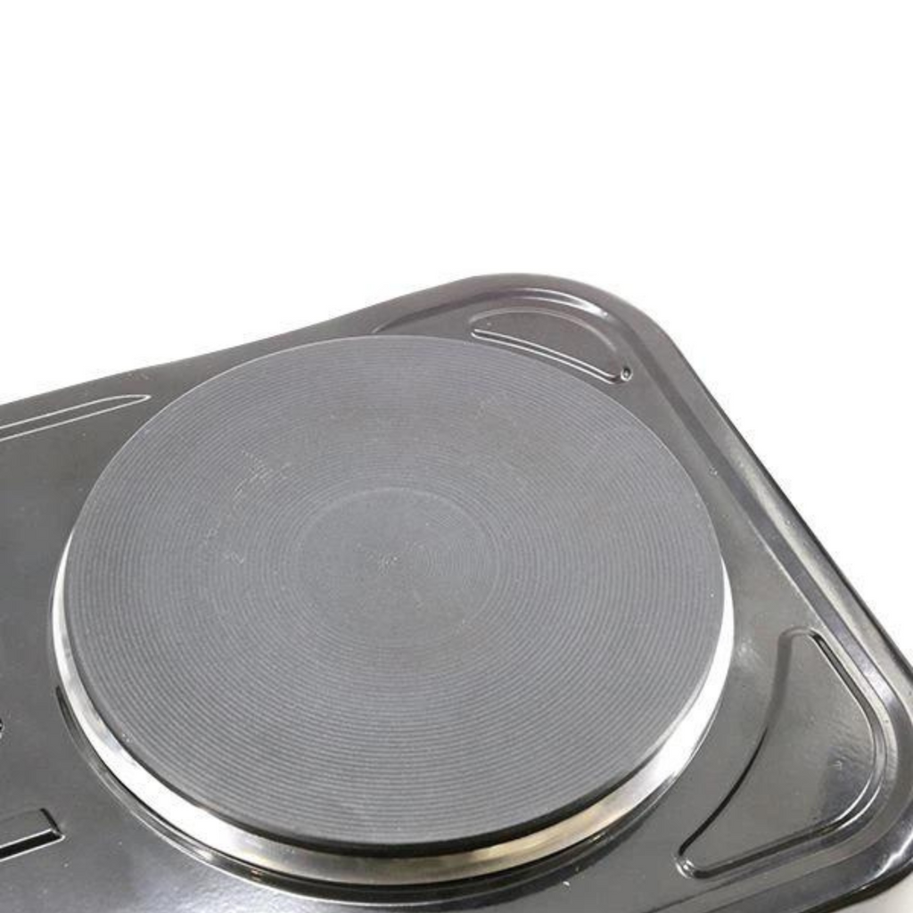 Cocinilla eléctrica de 2 platos portátil