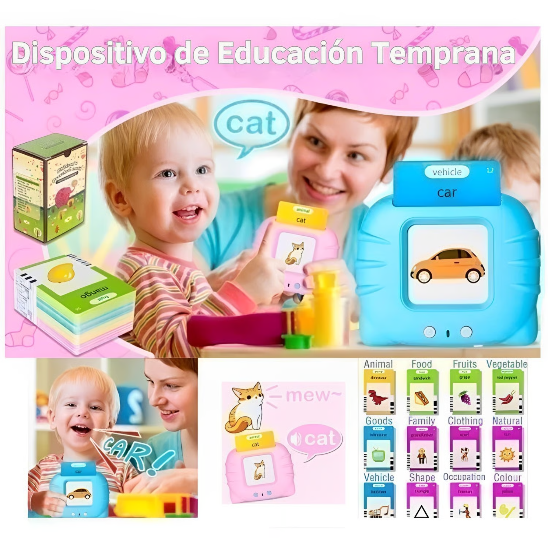 Juguete Aprendizaje Espanol ingles Ninos