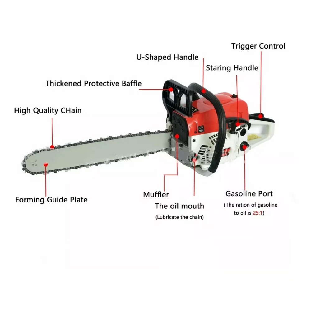 Moto Sierra Bencina gasolina 20 pulgadas