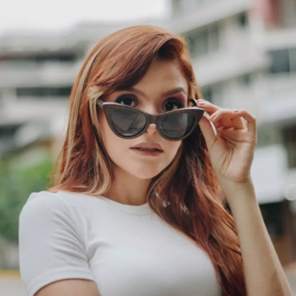 Gafas De Sol Mujer Polarizadas Uv Bambú