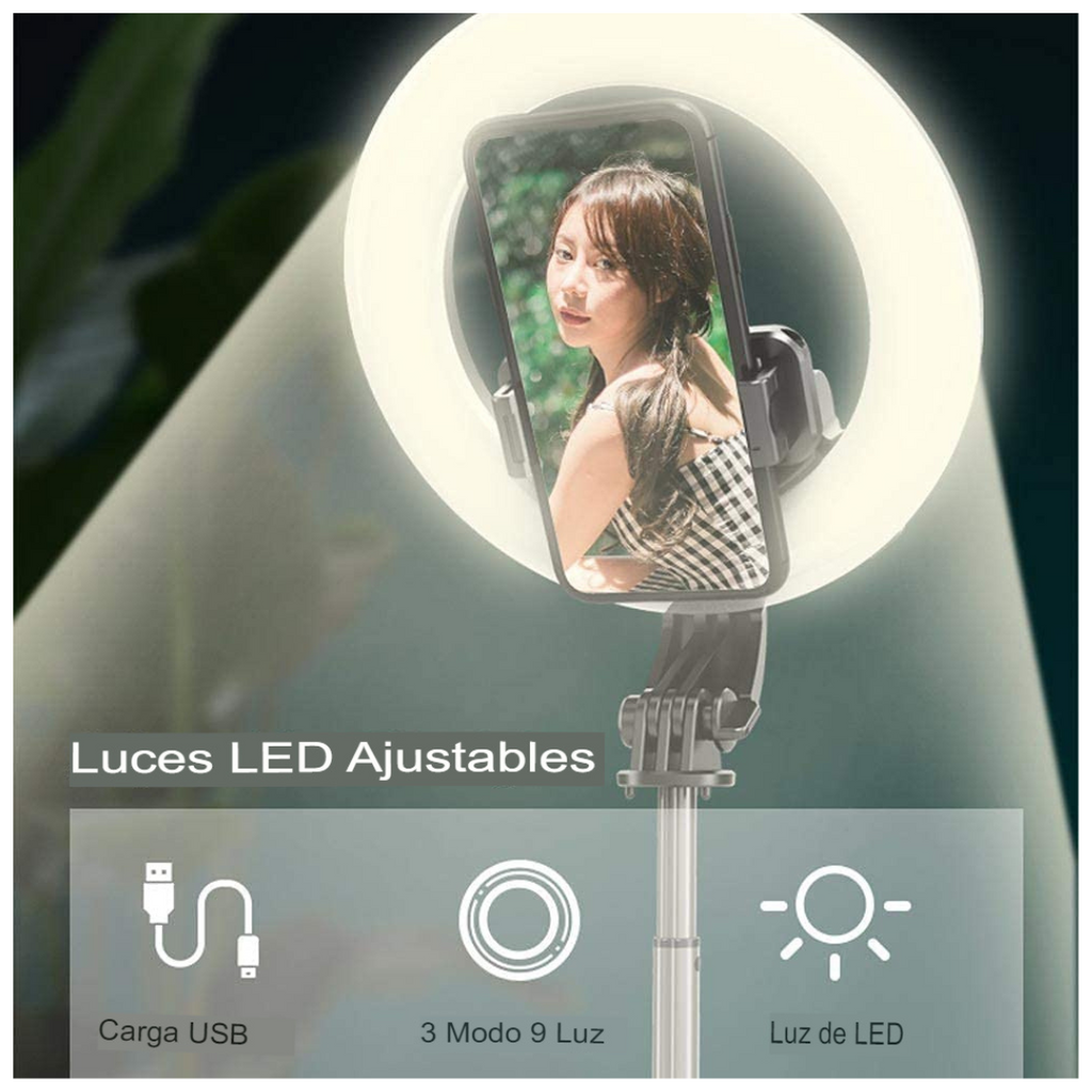 Mini Aro de Luz LED + 3 Modos