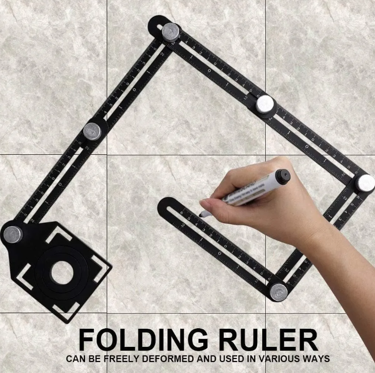 Regla Multiangulo De Aluminio