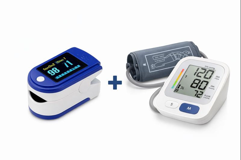 1 Oximetro más 1 Toma Presion Digital